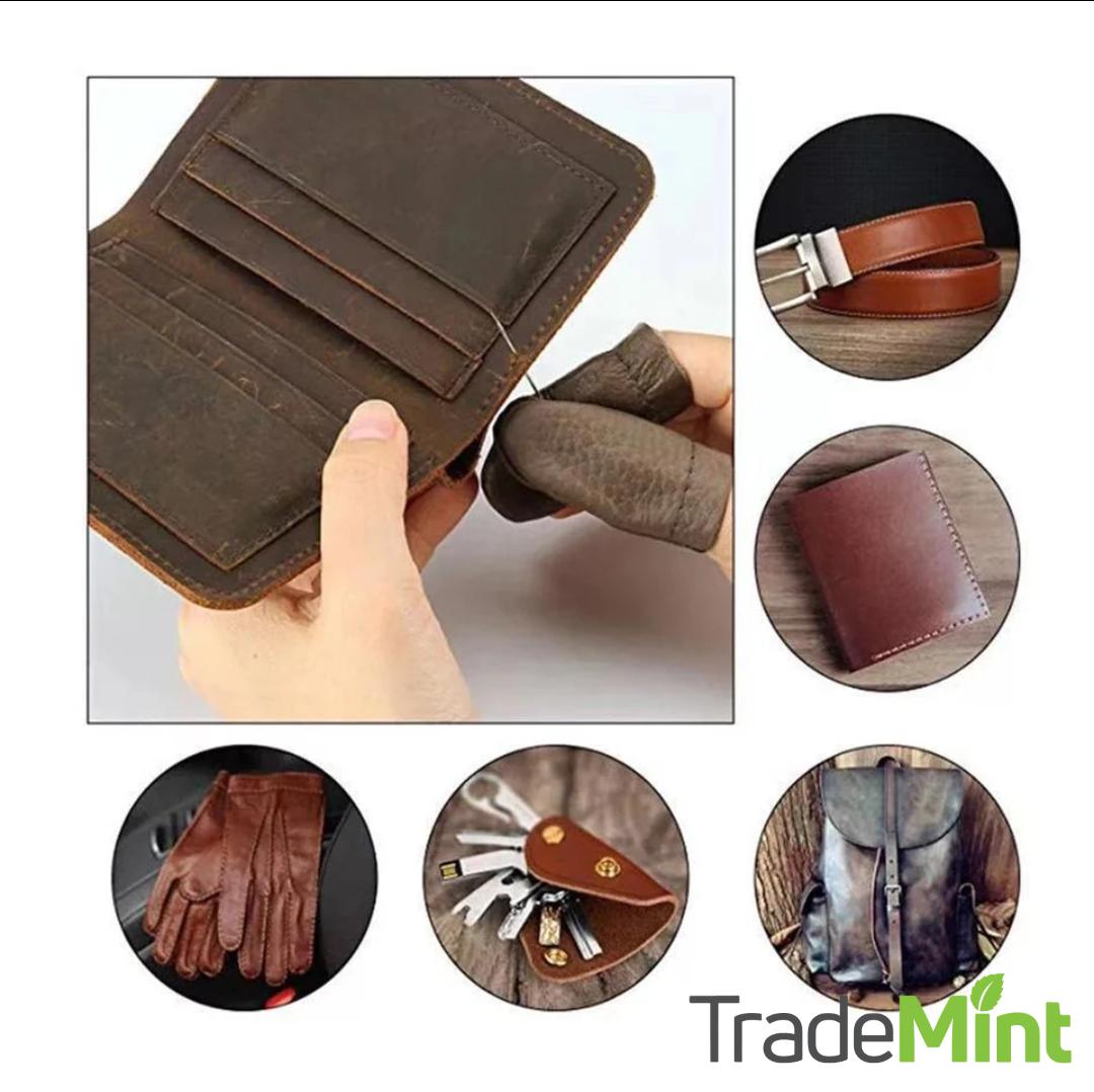 69-Piece Leather Craft Tools Set | Saddle Groover Kit for Stitching, Sewing, and Carving