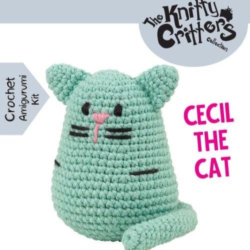 Beginner amigurumi crochet kit | diy yarn set for bear, cat, dinosaur, and frog pouch pals | handmade craft for all skill levels