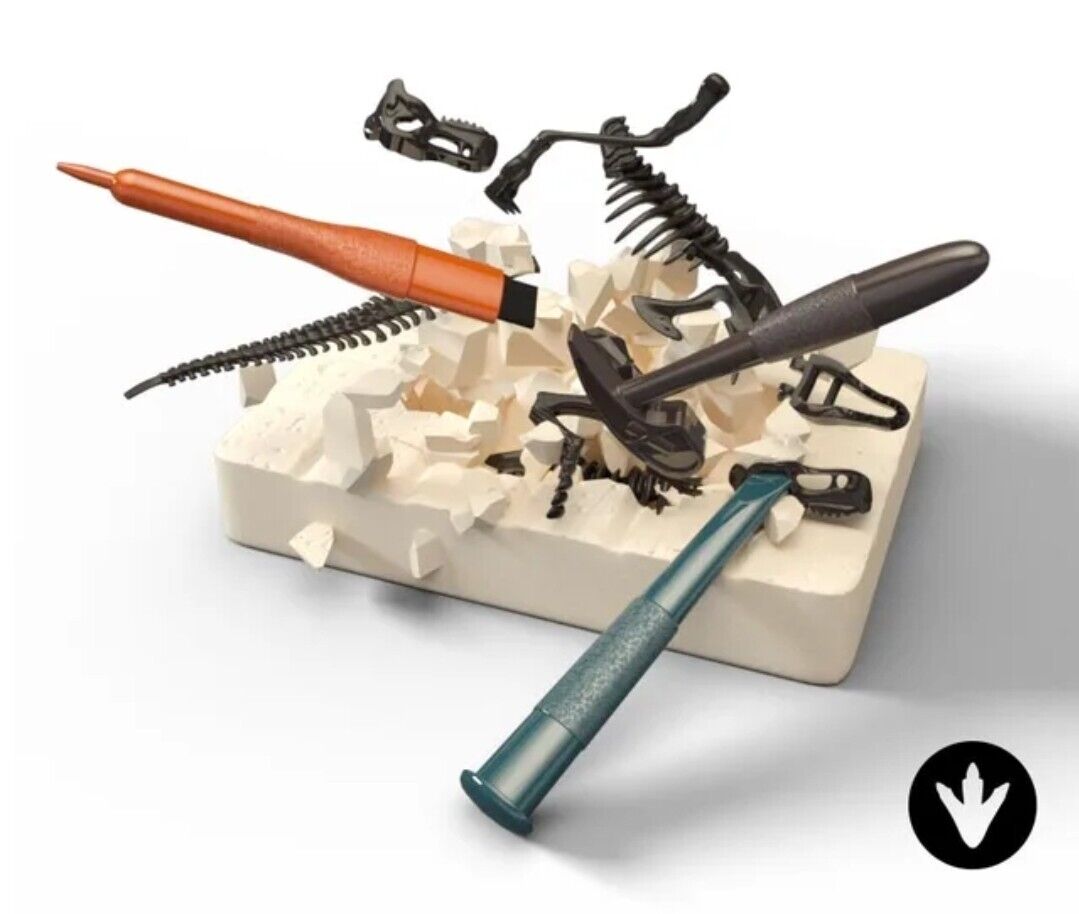 Dino Dig Kit 8+ - Real Palaeontologist Tools, Fossils, Educational Toy