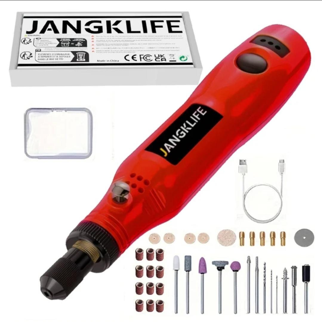 USB Cordless Rotary Tool Kit Woodworking Engraving Pen