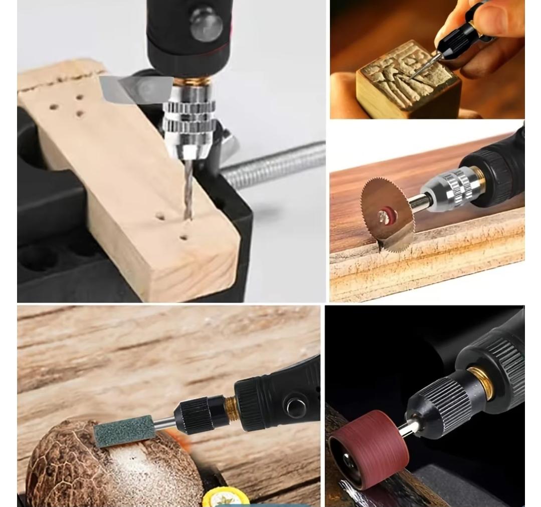 USB Cordless Rotary Tool Kit Woodworking Engraving Pen