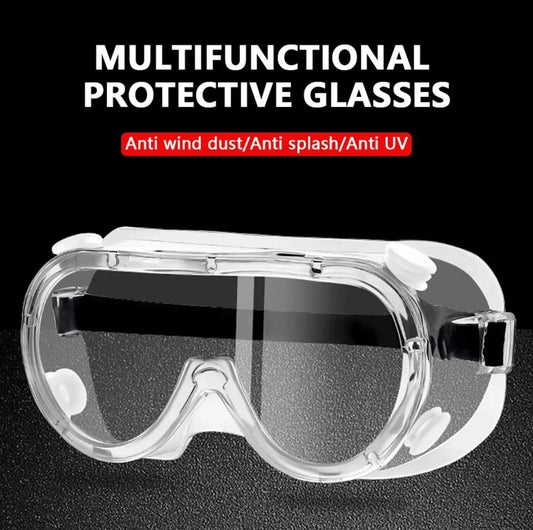 Anti-Fog Lightweight Clear Safety Goggles – Adjustable, Ventilated Eye Protection for Work & Hobbies
