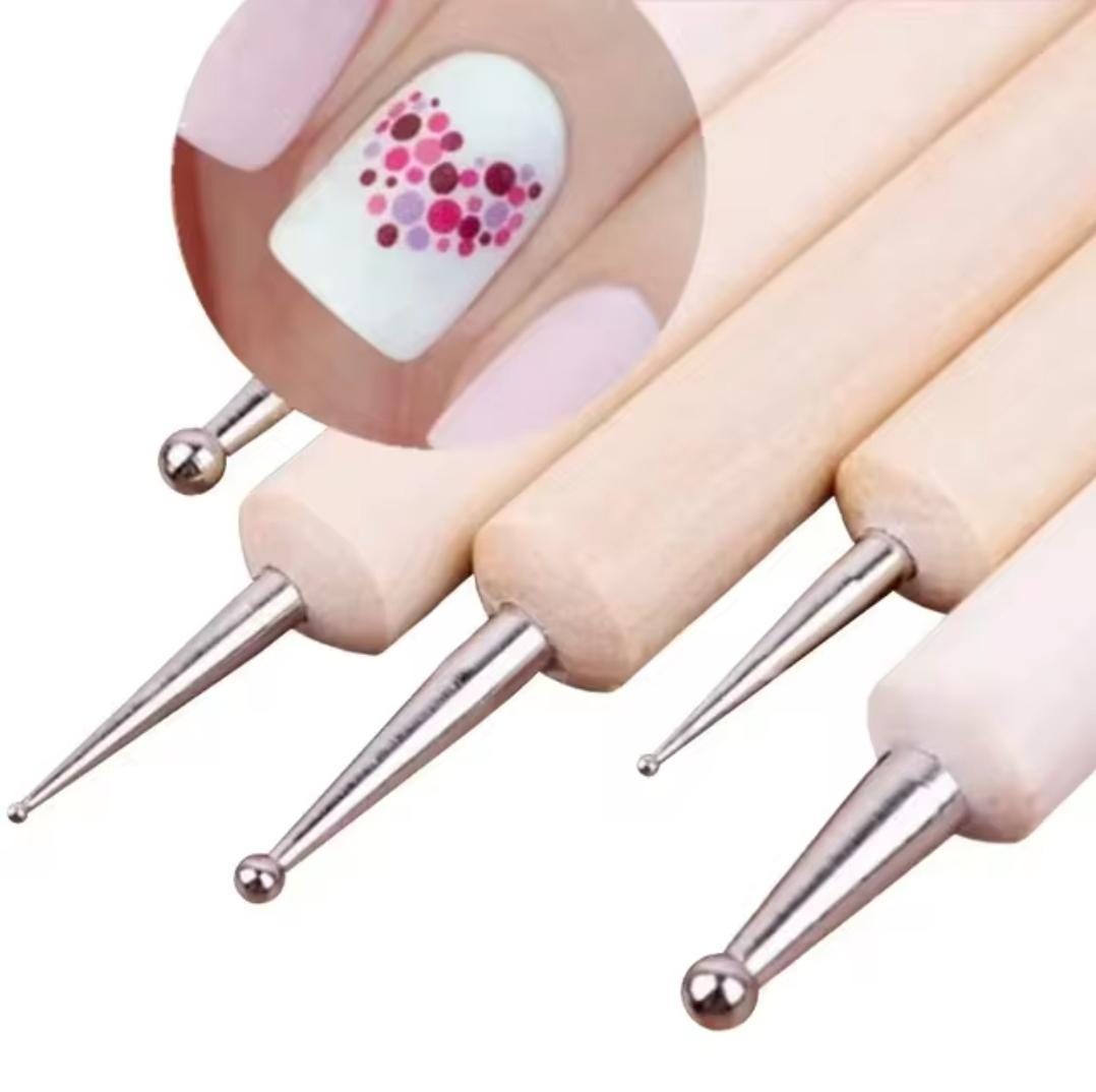 6Pcs Wooden Sculpting Tools | Clay, Pottery, Ceramics, and Nail Art Embossing Stylus