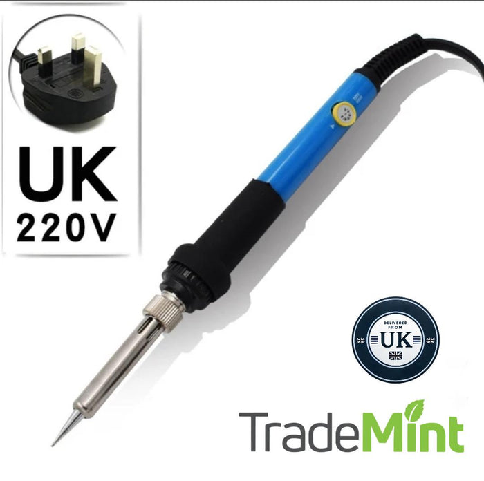 60w electric soldering iron with adjustable temperature | professional household welding and repair tool
