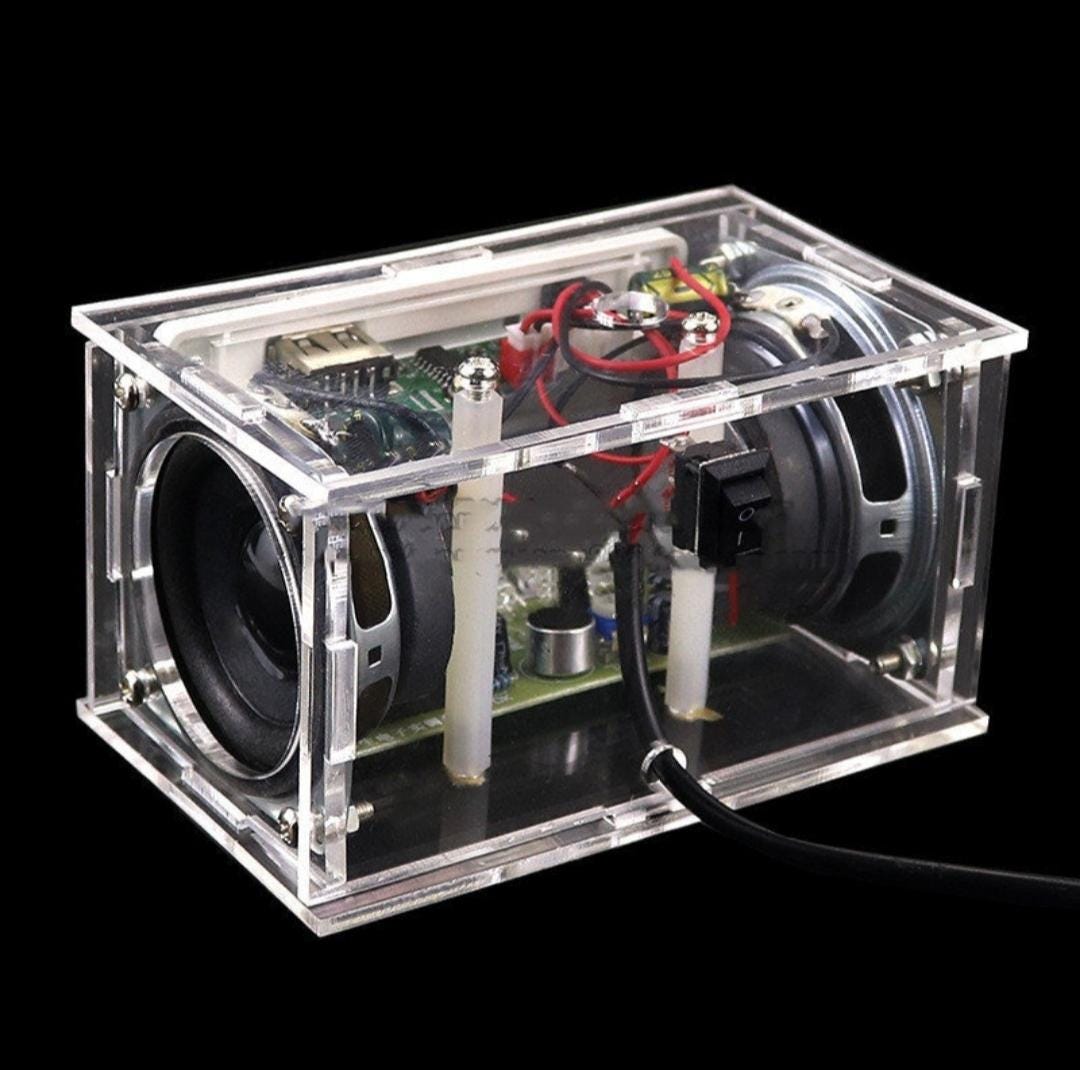 Diy bluetooth dual speaker kit – perfect gift stem project for beginners and teens