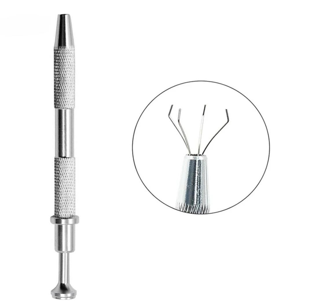 4-Prong Diamond Picker Tool – Ideal for Jewelry Making, Beads, Small Parts, Screws, and Watch Components