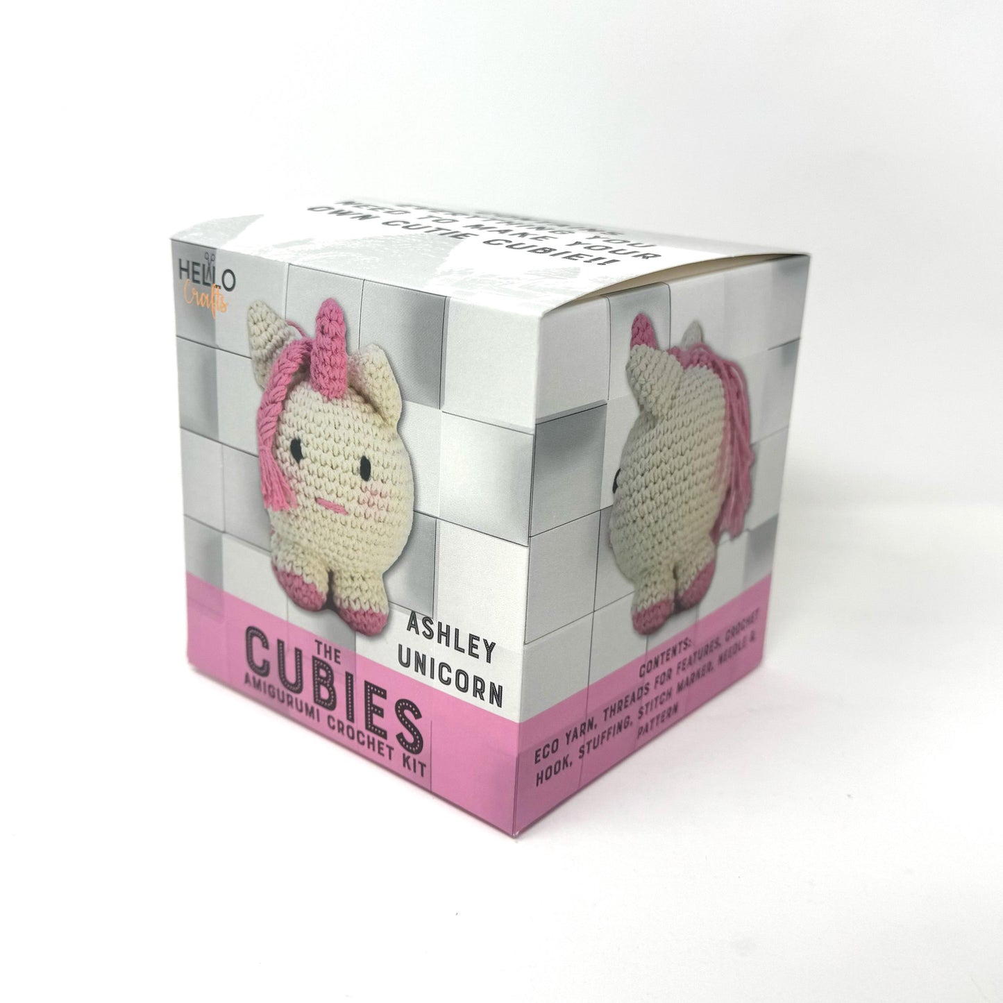 DIY Crochet Kit – Ashley Unicorn or Emily Panda | Beginner-Friendly Amigurumi Craft Kit | Eco-Friendly Gift Idea for Craft Lovers
