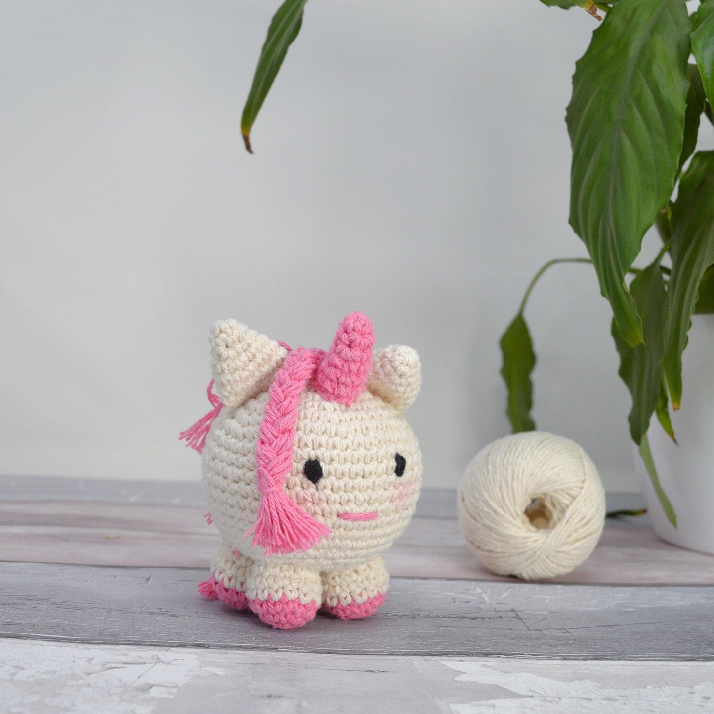 DIY Crochet Kit – Ashley Unicorn or Emily Panda | Beginner-Friendly Amigurumi Craft Kit | Eco-Friendly Gift Idea for Craft Lovers