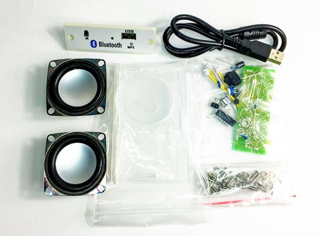 Diy bluetooth dual speaker kit – perfect gift stem project for beginners and teens