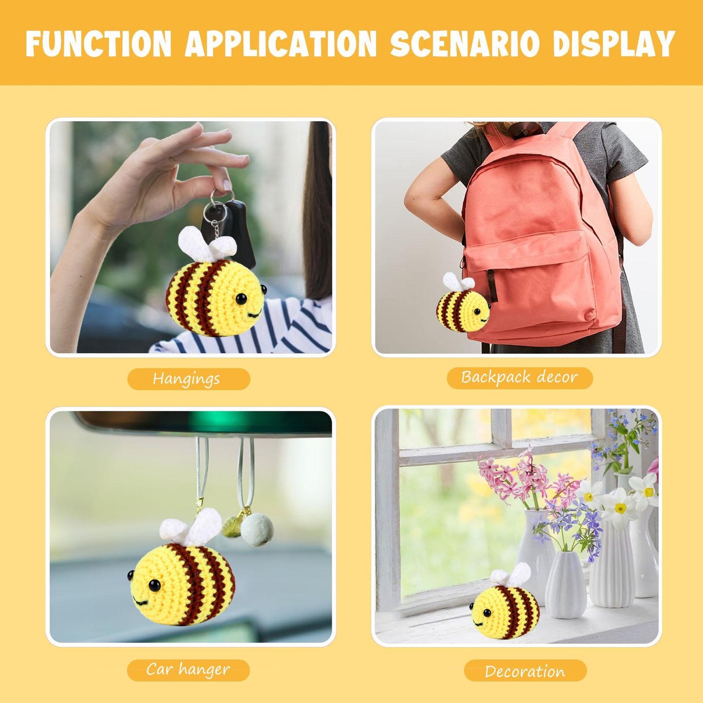 Diy crochet kit – beginner craft set for kids & adults | make a crab, panda, penguin, or bee