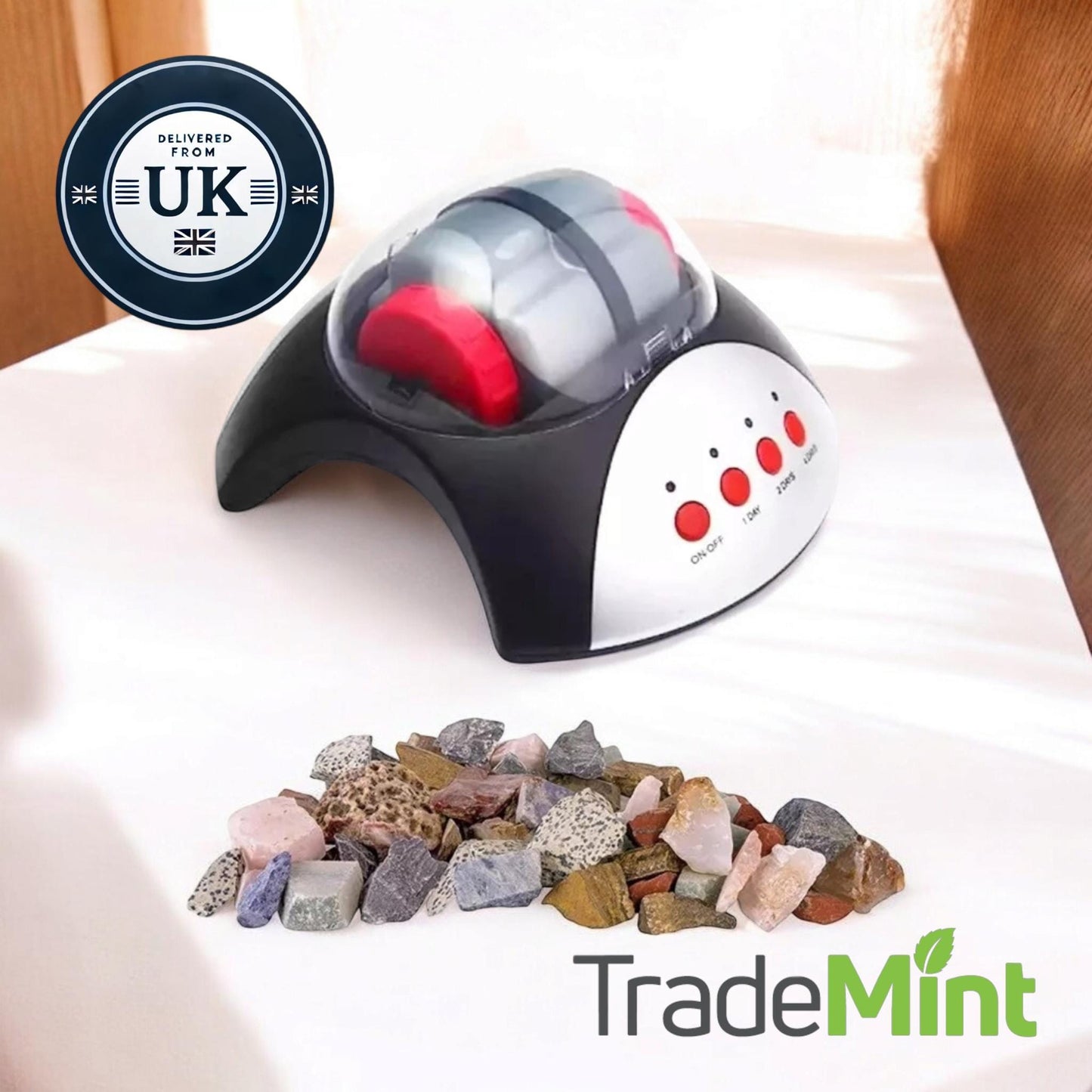 Hobby rock tumbler kit | rock polisher starter kit for kids & adults | jewellery making and gem polishing