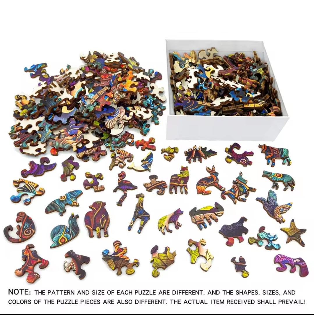 Peacock wooden puzzle | laser-cut jigsaw gift | eco-friendly for kids & adults