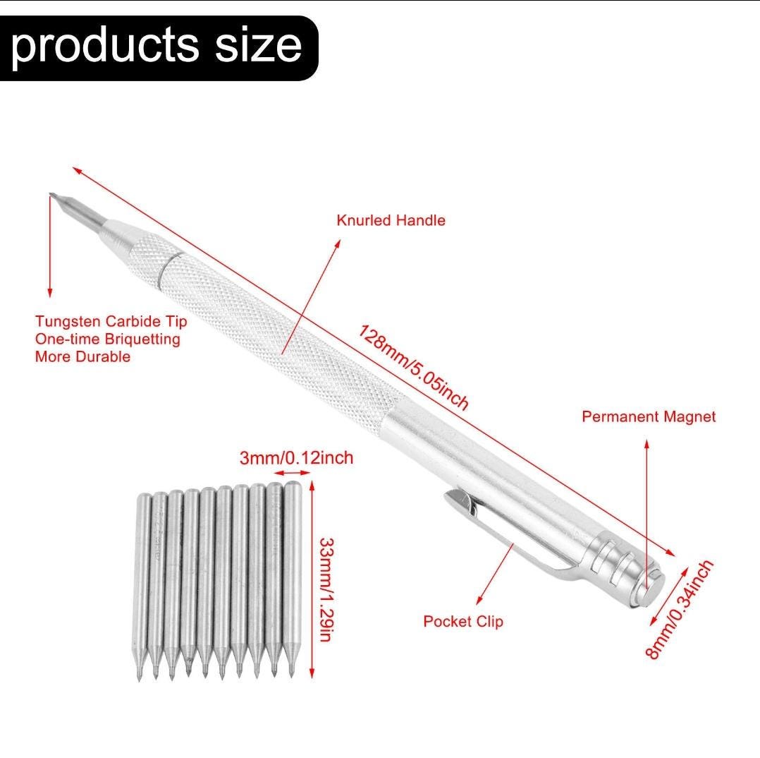 Tungsten carbide scriber pen | engraving tool for metal, ceramic, glass, and steel