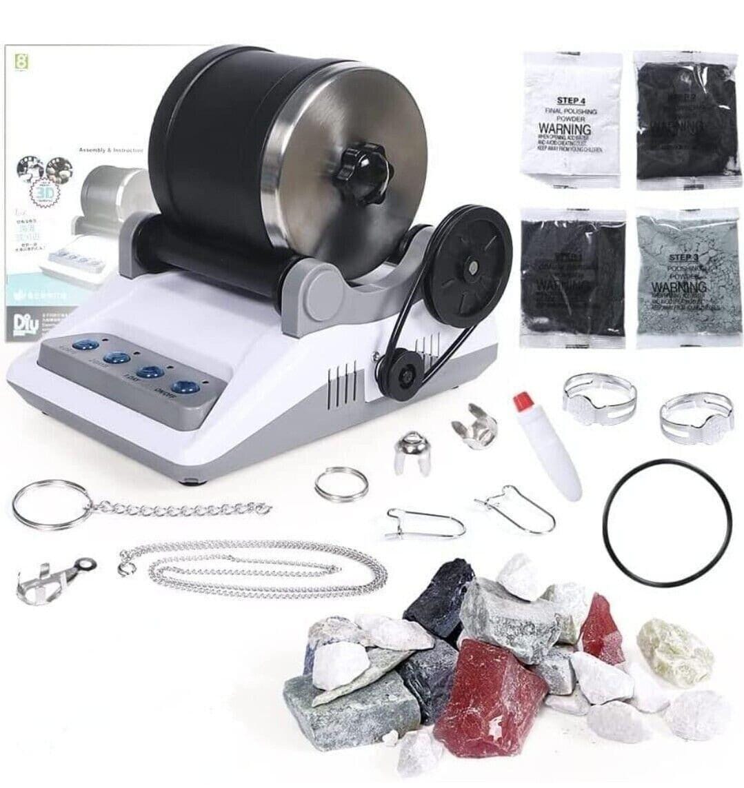 Hobby rock tumbler kit rock polisher starter kit for kids & adult