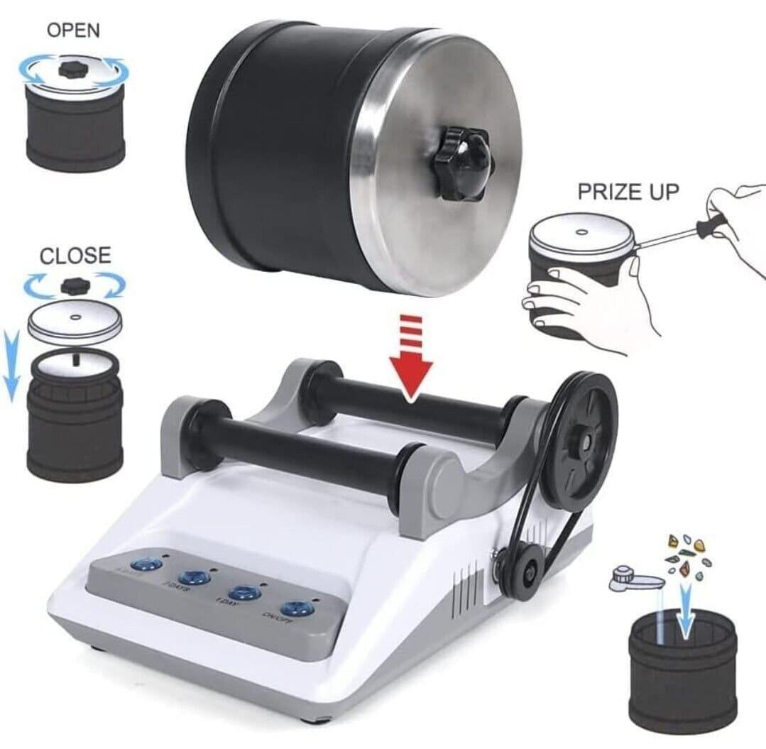 Hobby rock tumbler kit rock polisher starter kit for kids & adult