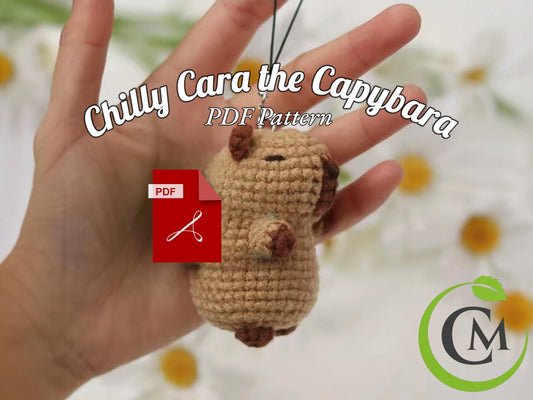 Digital capybara crochet pattern | pdf animal crochet design | diy amigurumi for beginners & craft lovers