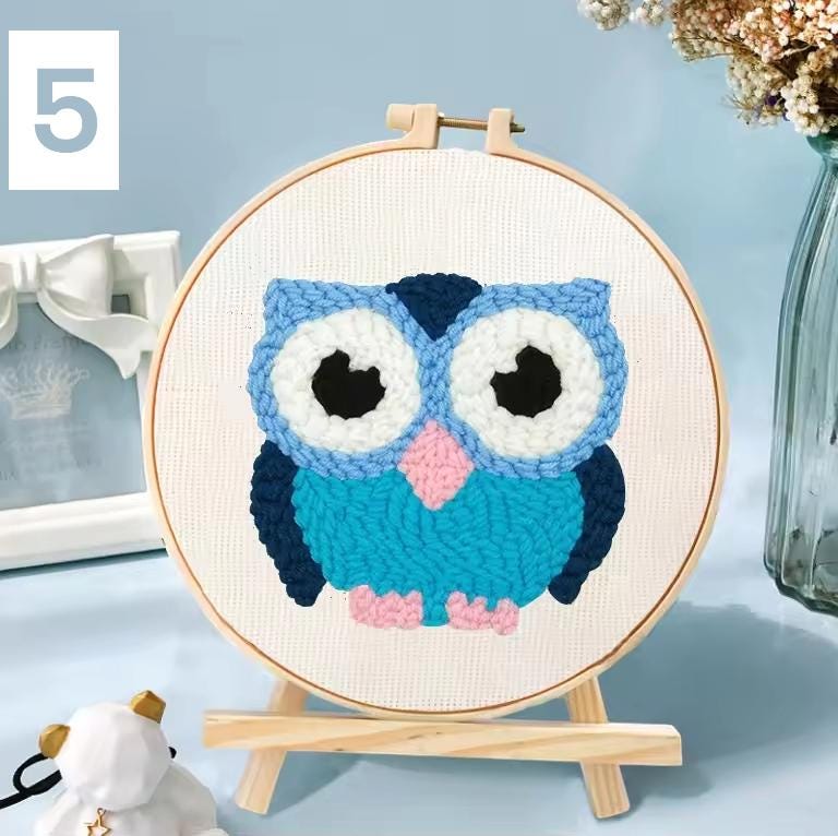 DIY Punch Needle Kit – Beginner Embroidery Set | Easy Handicrafts & Home Decor Gift