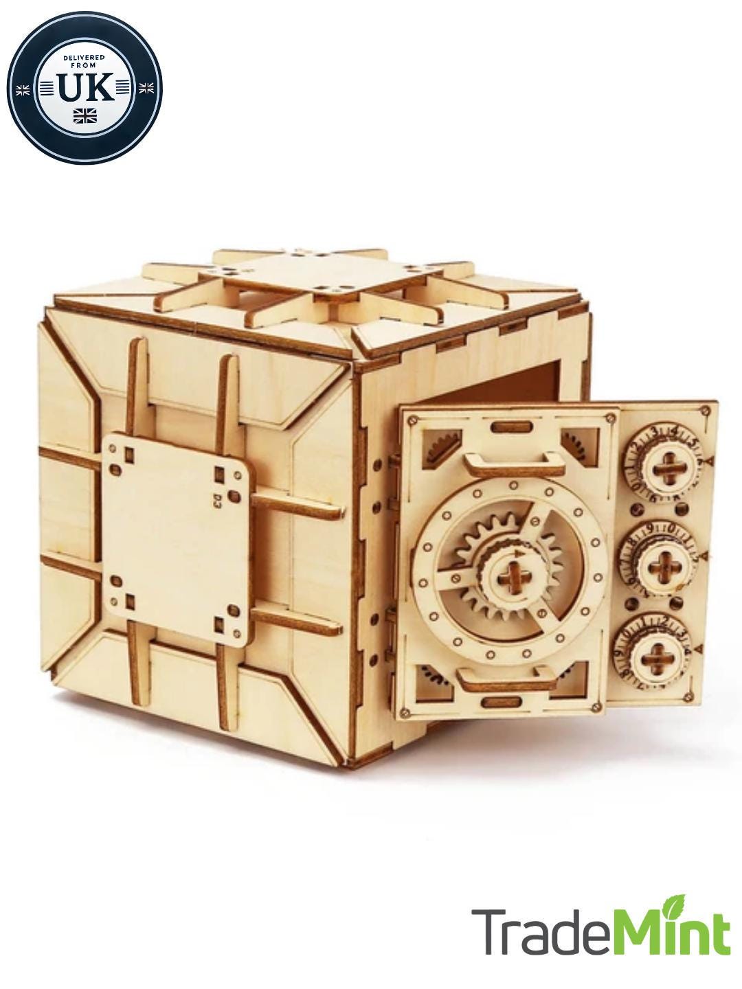 3d wooden locker puzzle box | diy mechanical model kit for kids and adults | creative gift idea