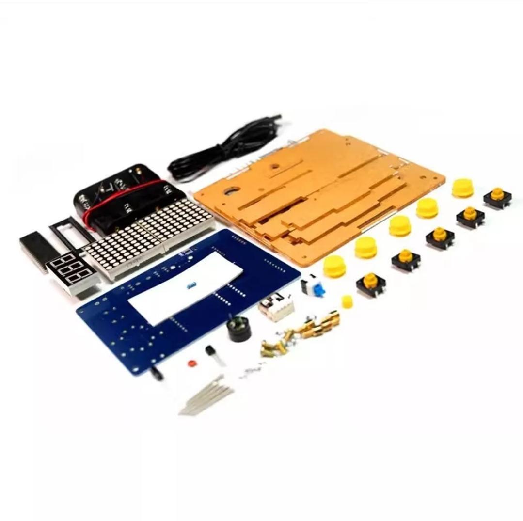 Diy stem soldering game kit – classic pixel games set | fun gift for teens, beginners & enthusiasts – build or premade options