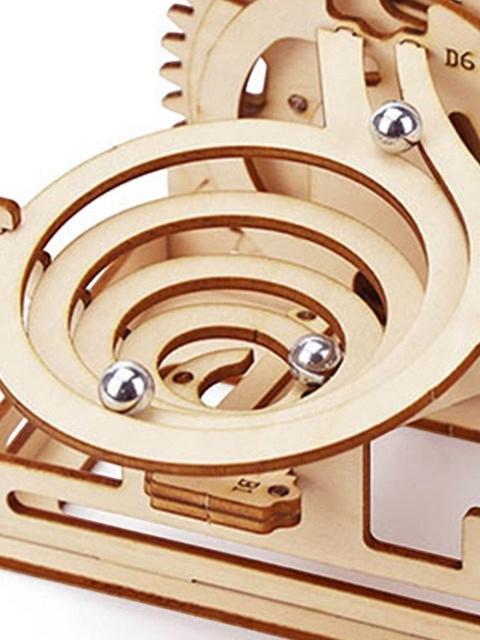 DIY 3D Wooden Marble Run Puzzle | Spiral & Track Ball Model Kits | STEM Educational Toys and Gift for Kids and Adults
