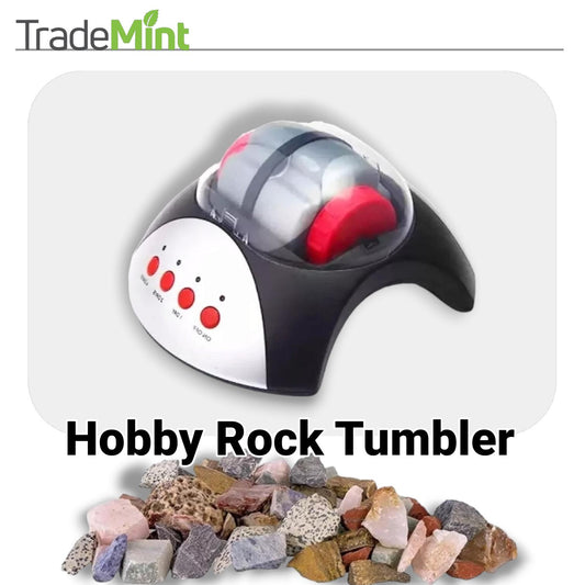 Hobby rock tumbler kit | rock polisher starter kit for kids & adults | jewellery making and gem polishing