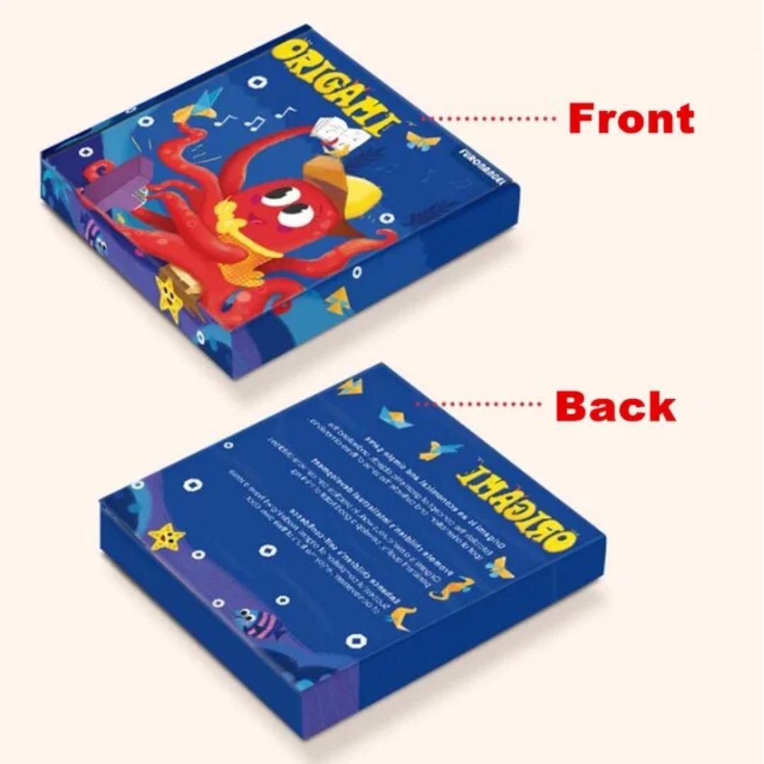 Kids origami craft kit | diy cartoon animal paper cutting set | educational gift for children’s learning & fun