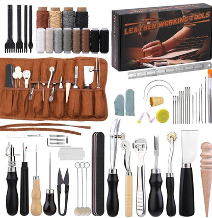 Professional leather craft tool kit