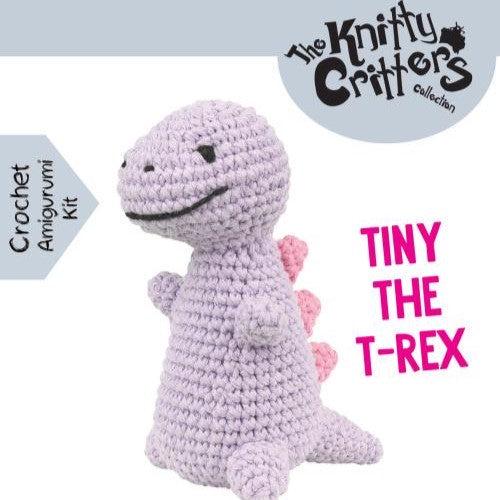Beginner amigurumi crochet kit | diy yarn set for bear, cat, dinosaur, and frog pouch pals | handmade craft for all skill levels