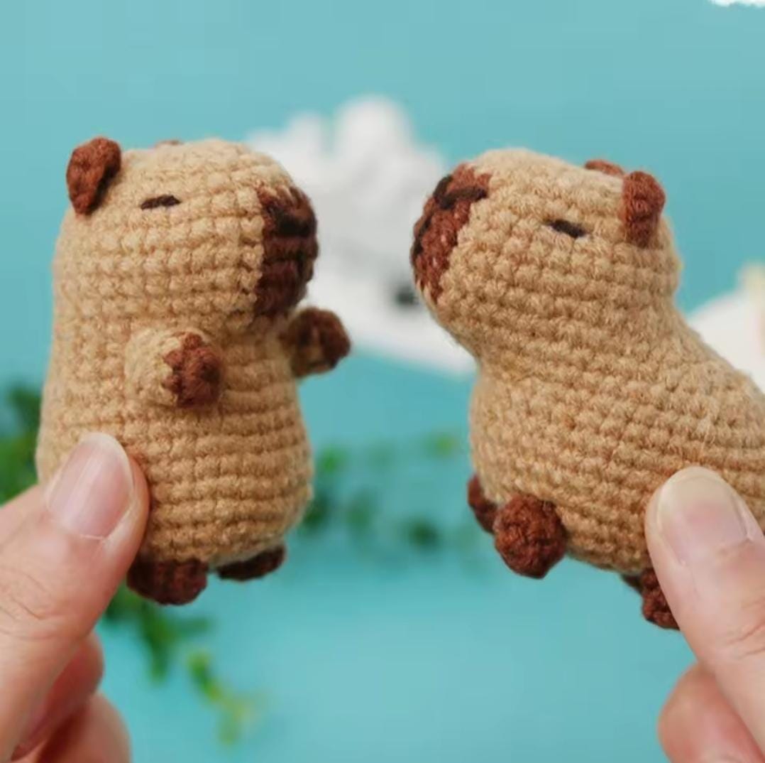 Digital capybara crochet pattern | pdf animal crochet design | diy amigurumi for beginners & craft lovers