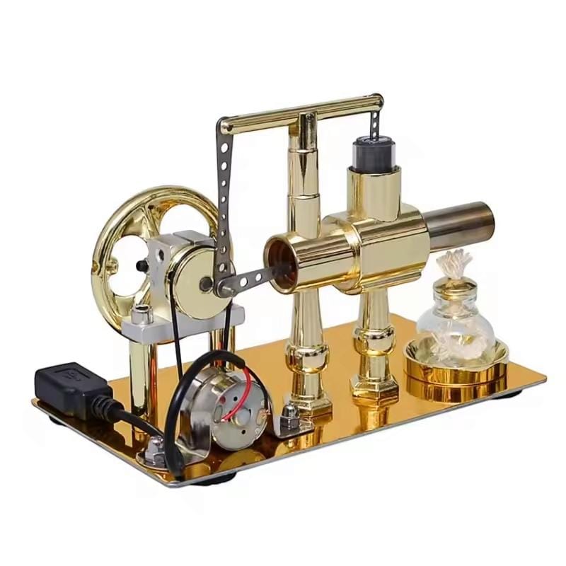 Stirling Engine Model | Mechanical Heat Engine Kit | Unique Gift for Boys, Men, Science Enthusiasts, and Model Collectors