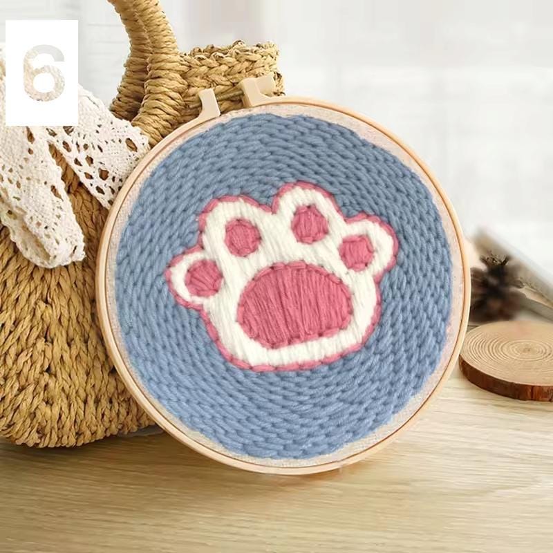 DIY Punch Needle Kit – Beginner Embroidery Set | Easy Handicrafts & Home Decor Gift