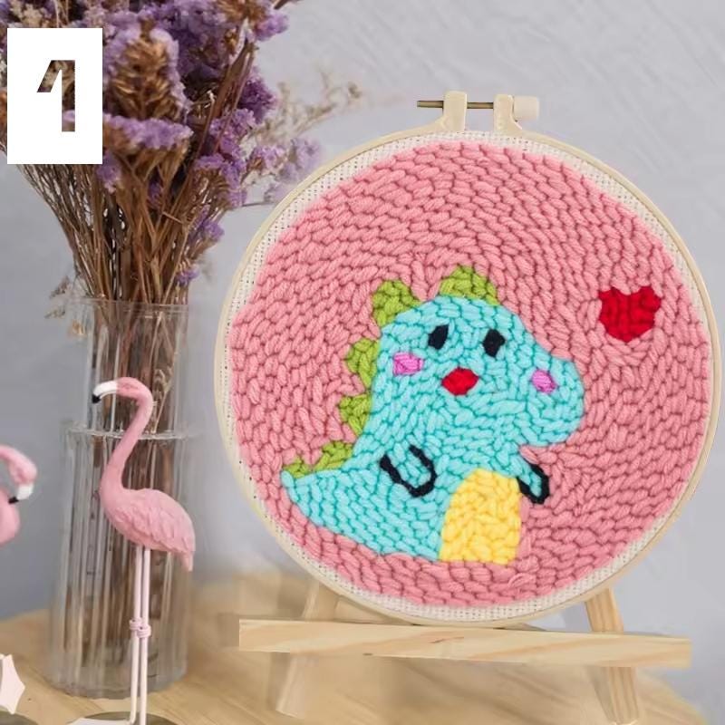 DIY Punch Needle Kit – Beginner Embroidery Set | Easy Handicrafts & Home Decor Gift