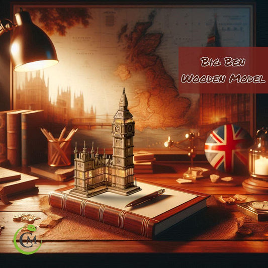 3D Wooden Big Ben Puzzle | DIY London Landmark Model Kit | Laser Cut Building Craft with LED | Unique Gift for Architecture Lovers