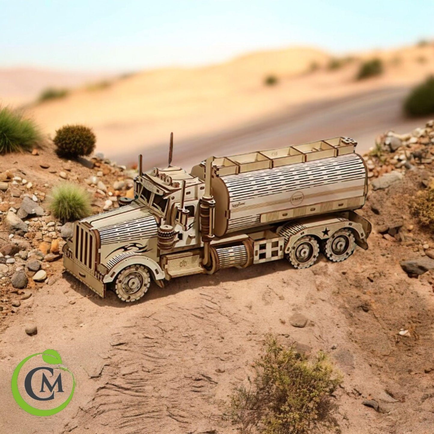 Wooden Truck Puzzle | 3D DIY Model Truck Kit | Mechanical Puzzle with Piggy Bank | Gift for Kids & Adults | Building Toy