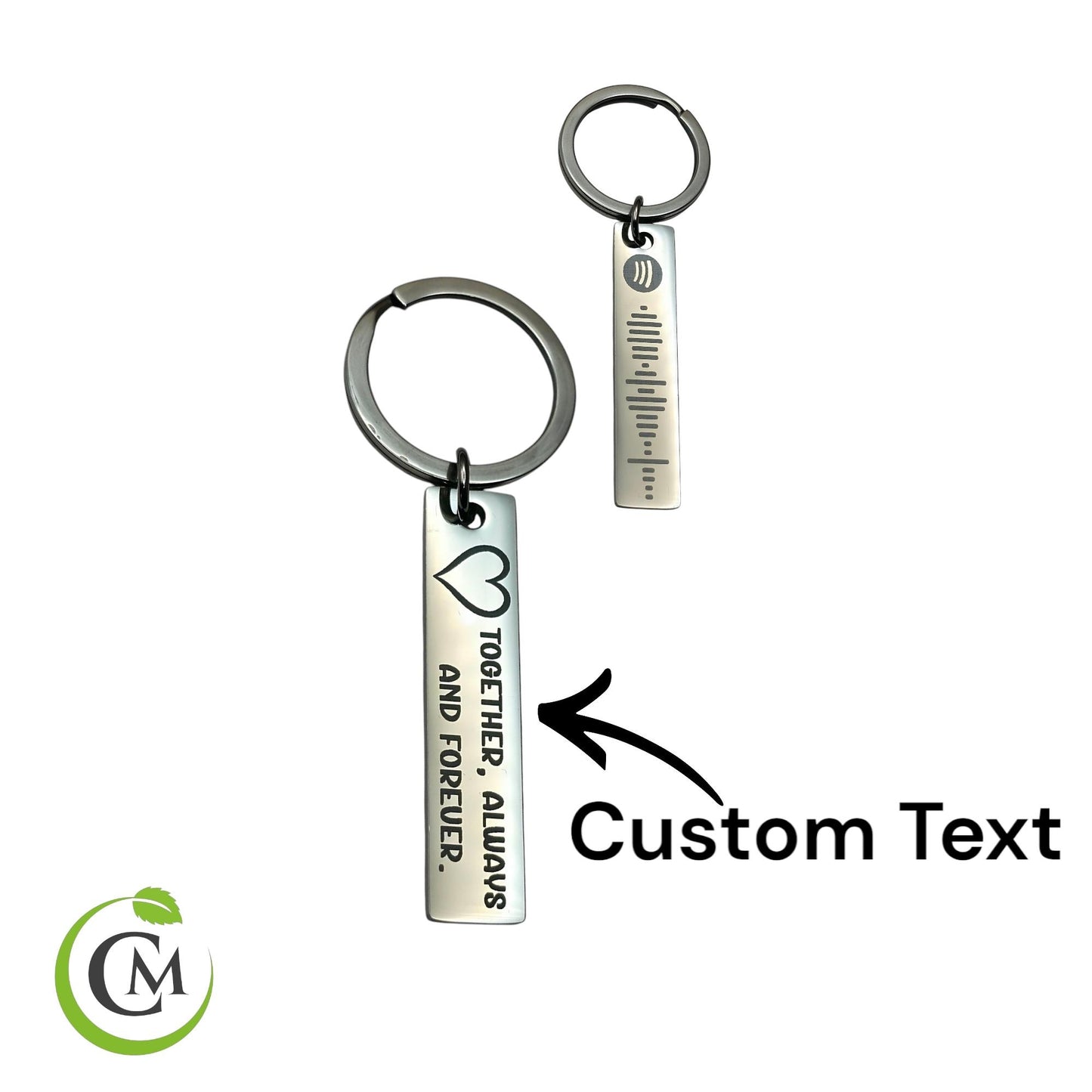 Personalised Spotify Keychain – Engraved Music Keyring Gift – Custom Song Code Keyring – Valentine’s, Anniversary, Birthday Gift