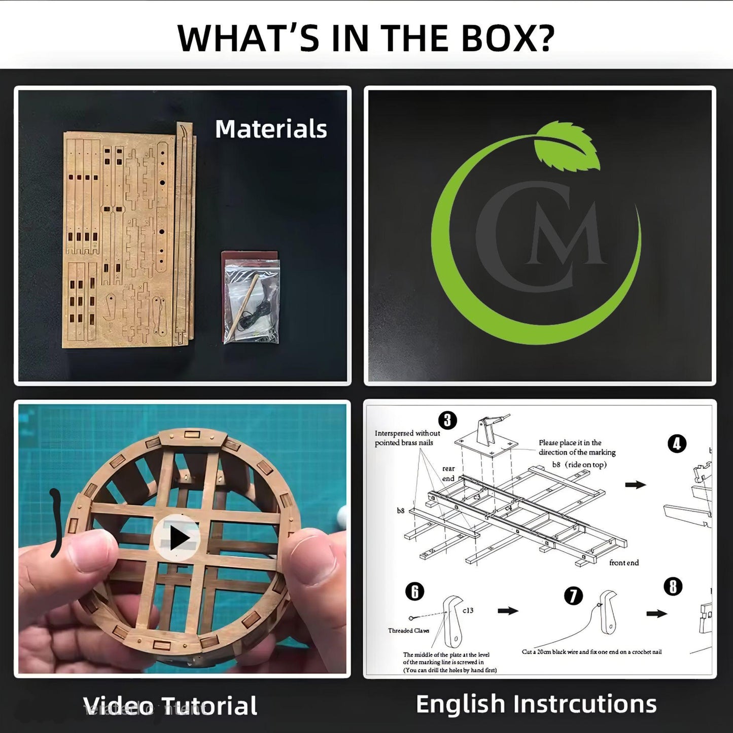 DIY Wooden Trebuchet Model Kit | Medieval Catapult Puzzle for Adults & Teens | Desktop Siege Weapon Gift | STEM Project Building Toy