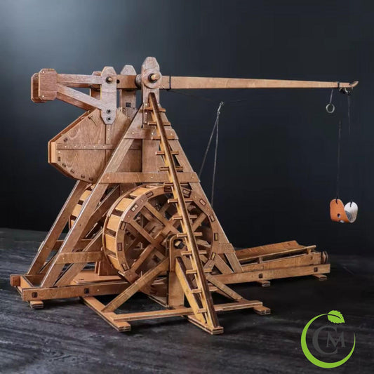 DIY Wooden Trebuchet Model Kit | Medieval Catapult Puzzle for Adults & Teens | Desktop Siege Weapon Gift | STEM Project Building Toy