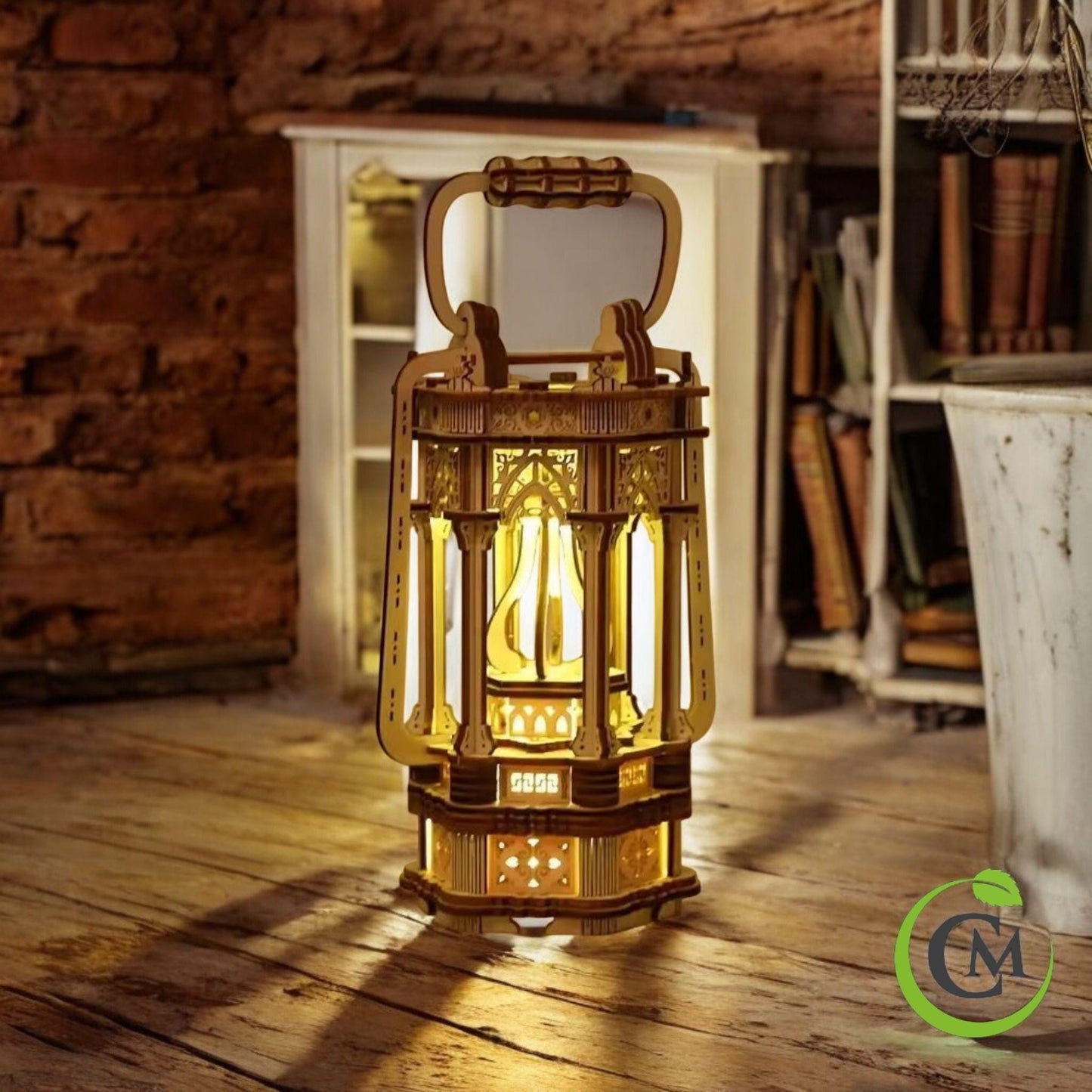 DIY 3D Wooden Lantern Puzzle – Mechanical Model Kit & Home Décor Gift