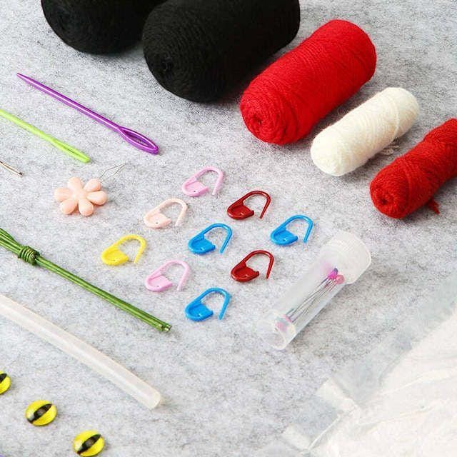 Crochet Dragon Kit for Beginners – DIY Halloween Plush Amigurumi with Yarn & Tools | Spooky Craft Gift with Video Tutorial