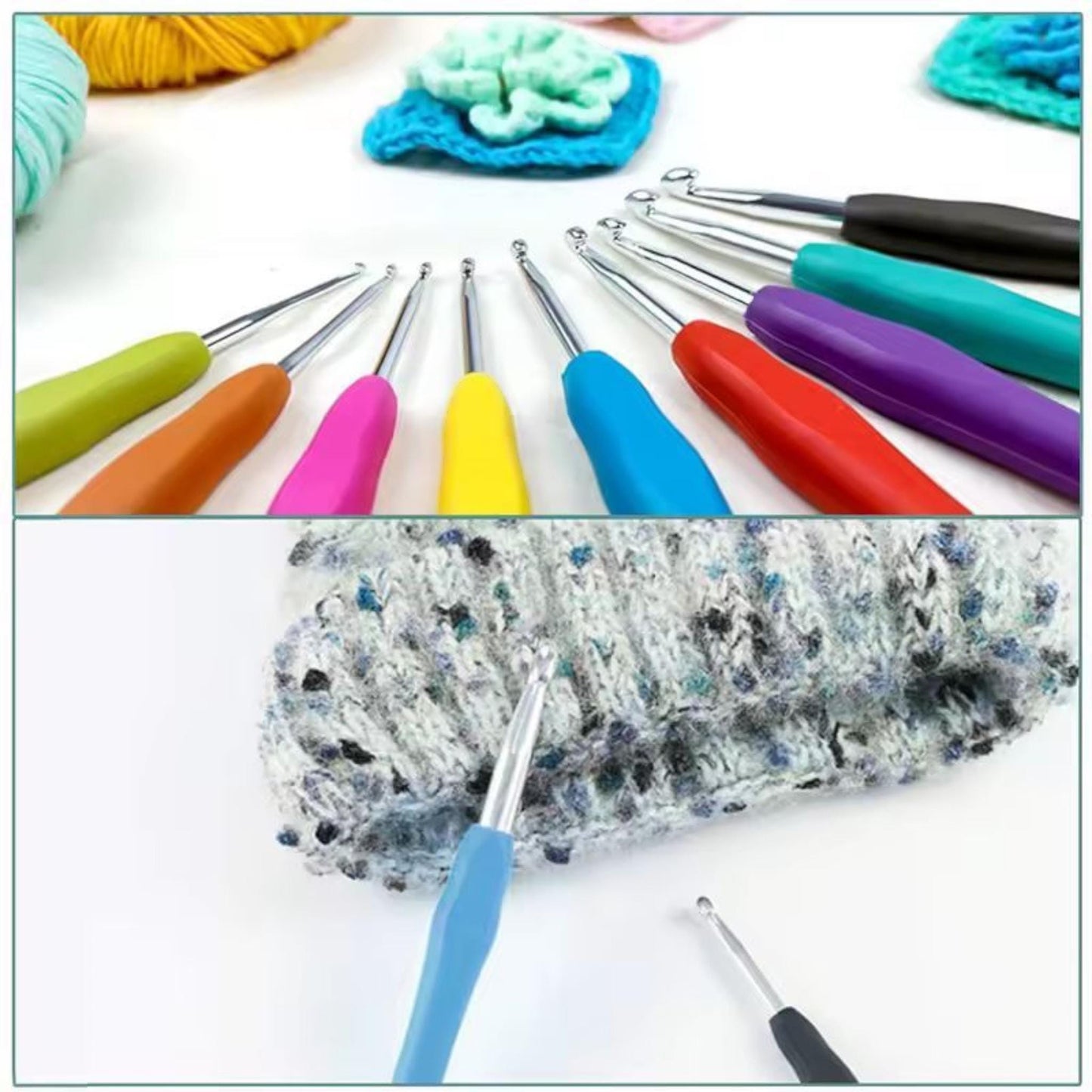 Crochet Hook & Knitting Needle Set with Case - 13 Sizes, Blunt Needles, Stitch Markers and Accessories