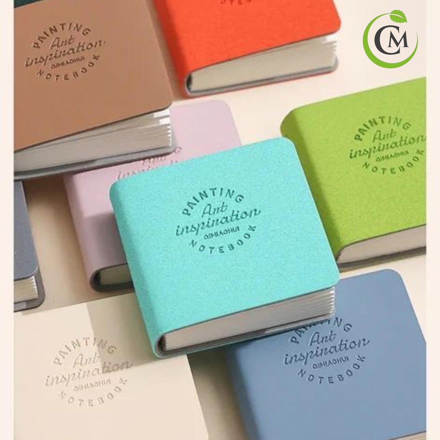 Mini Watercolour Sketchbook – 2x2” Square Pocket Art Book – 48 Sheets – Thick Paper