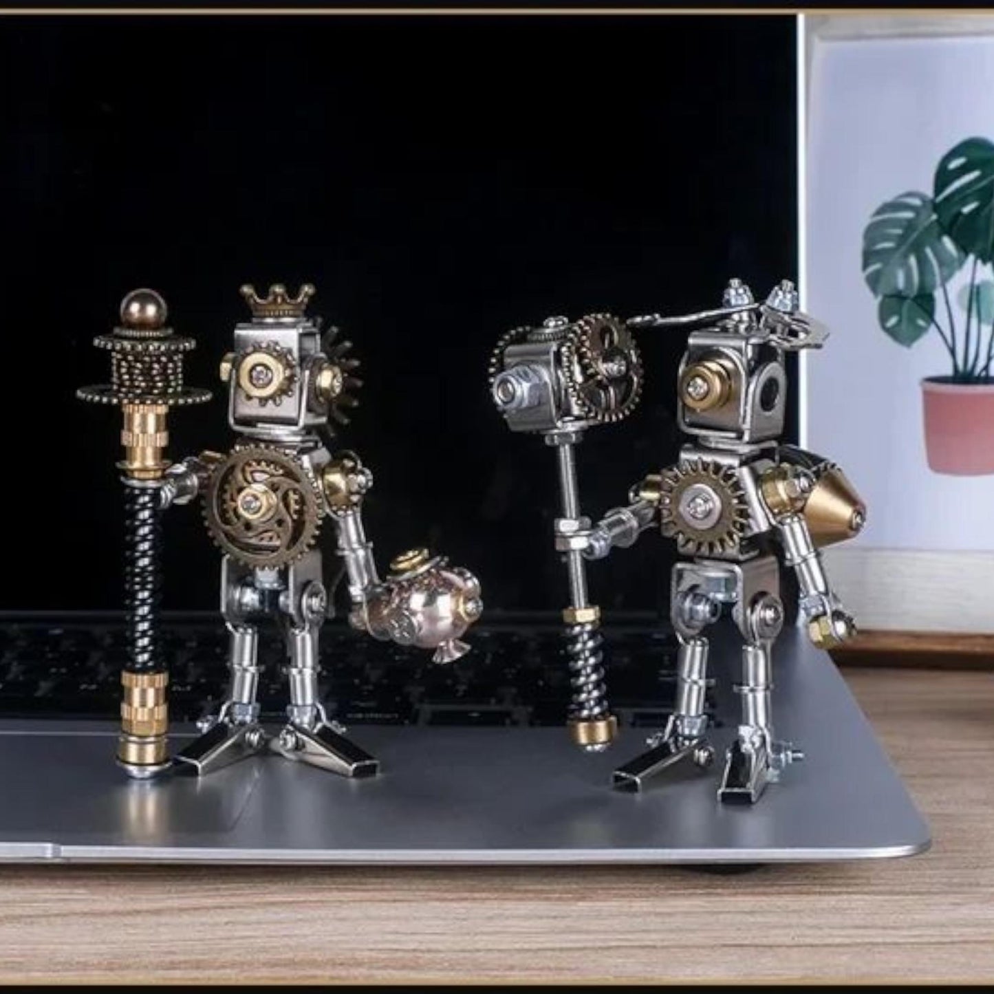 Metal Mechanical Saints 3D Metal Puzzle – DIY Steel & Leather Model Kit Saint Sculpture – Gift for Adults and Teens