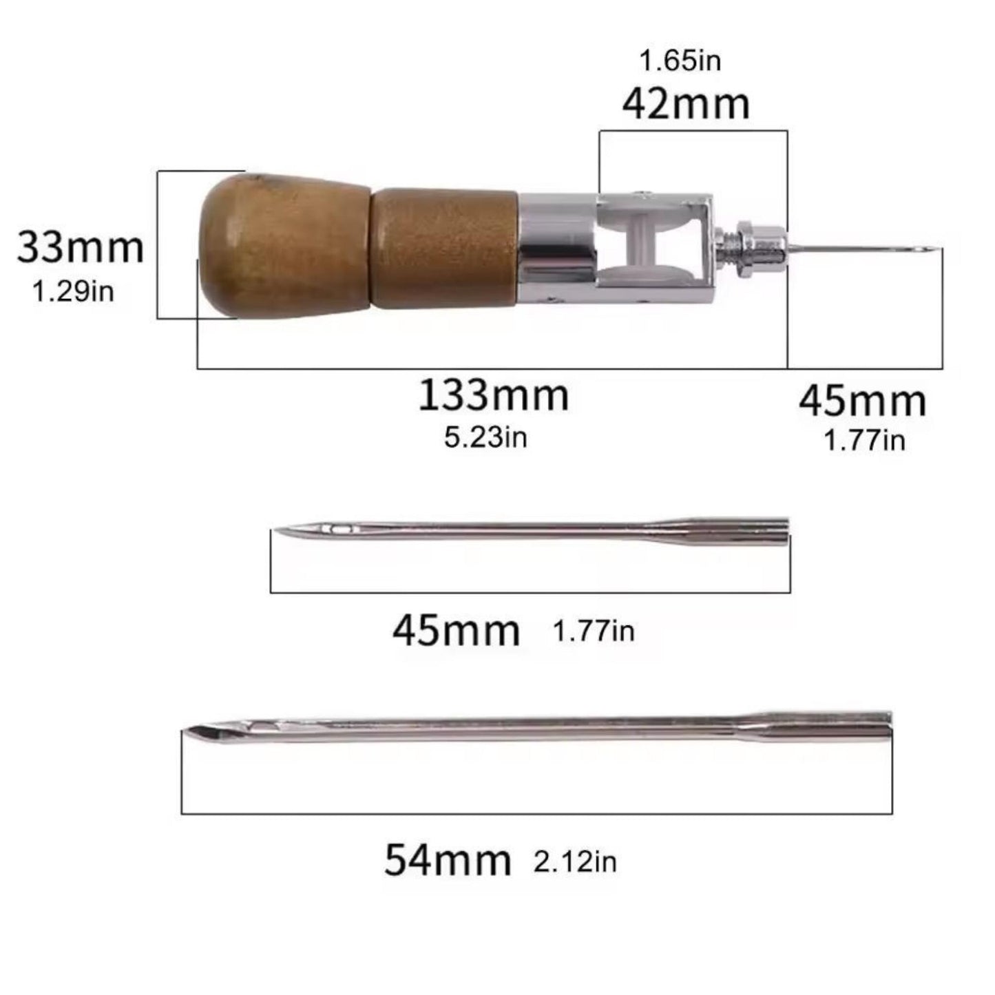Speedy Stitcher Leather Sewing Awl Kit – Automatic Lock Repair Tool for Shoes, Bags, Belts & Thick Fabrics