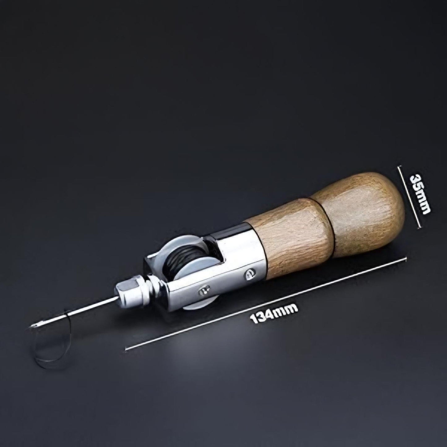 Speedy Stitcher Leather Sewing Awl Kit – Automatic Lock Repair Tool for Shoes, Bags, Belts & Thick Fabrics
