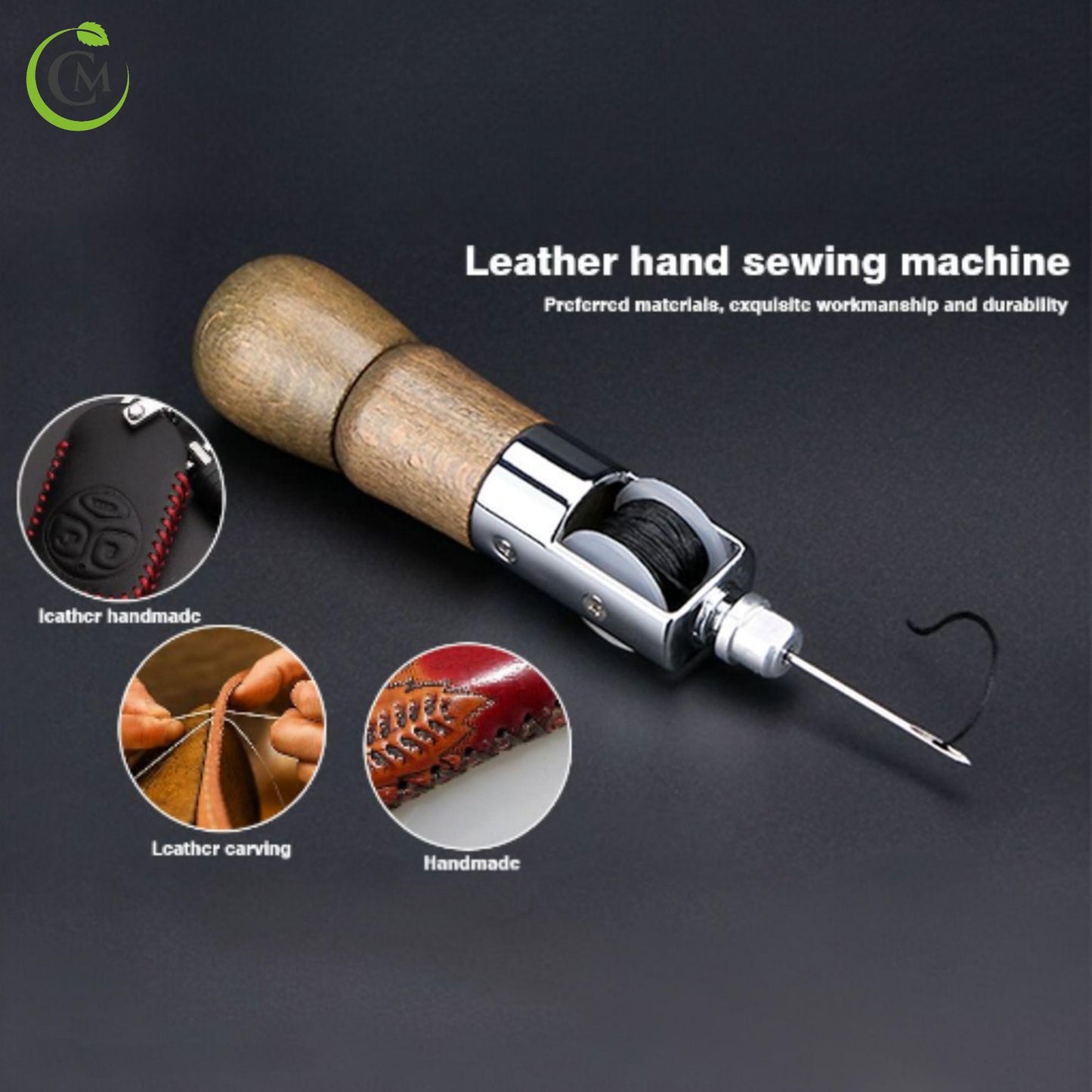 Speedy Stitcher Leather Sewing Awl Kit – Automatic Lock Repair Tool for Shoes, Bags, Belts & Thick Fabrics
