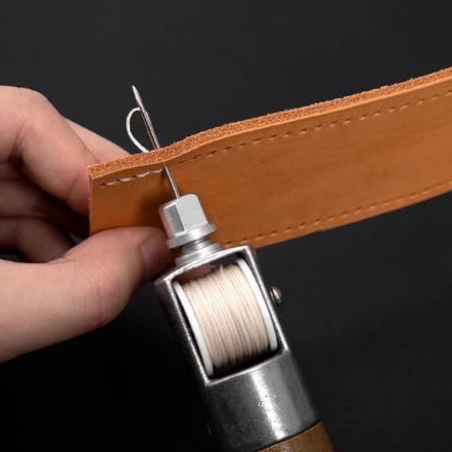 Speedy Stitcher Leather Sewing Awl Kit – Automatic Lock Repair Tool for Shoes, Bags, Belts & Thick Fabrics