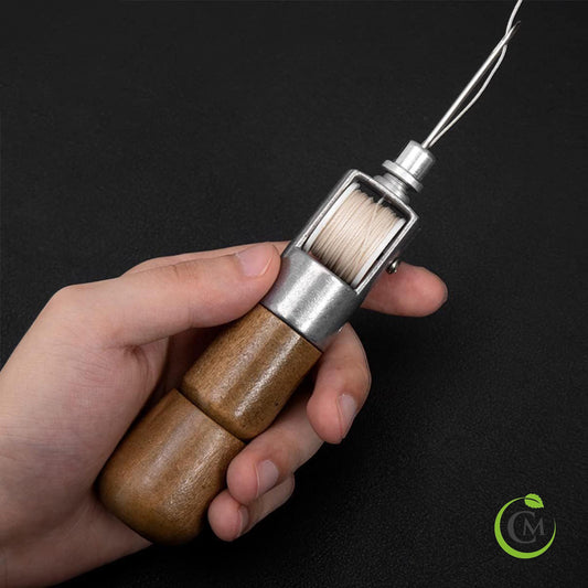 Speedy Stitcher Leather Sewing Awl Kit – Automatic Lock Repair Tool for Shoes, Bags, Belts & Thick Fabrics