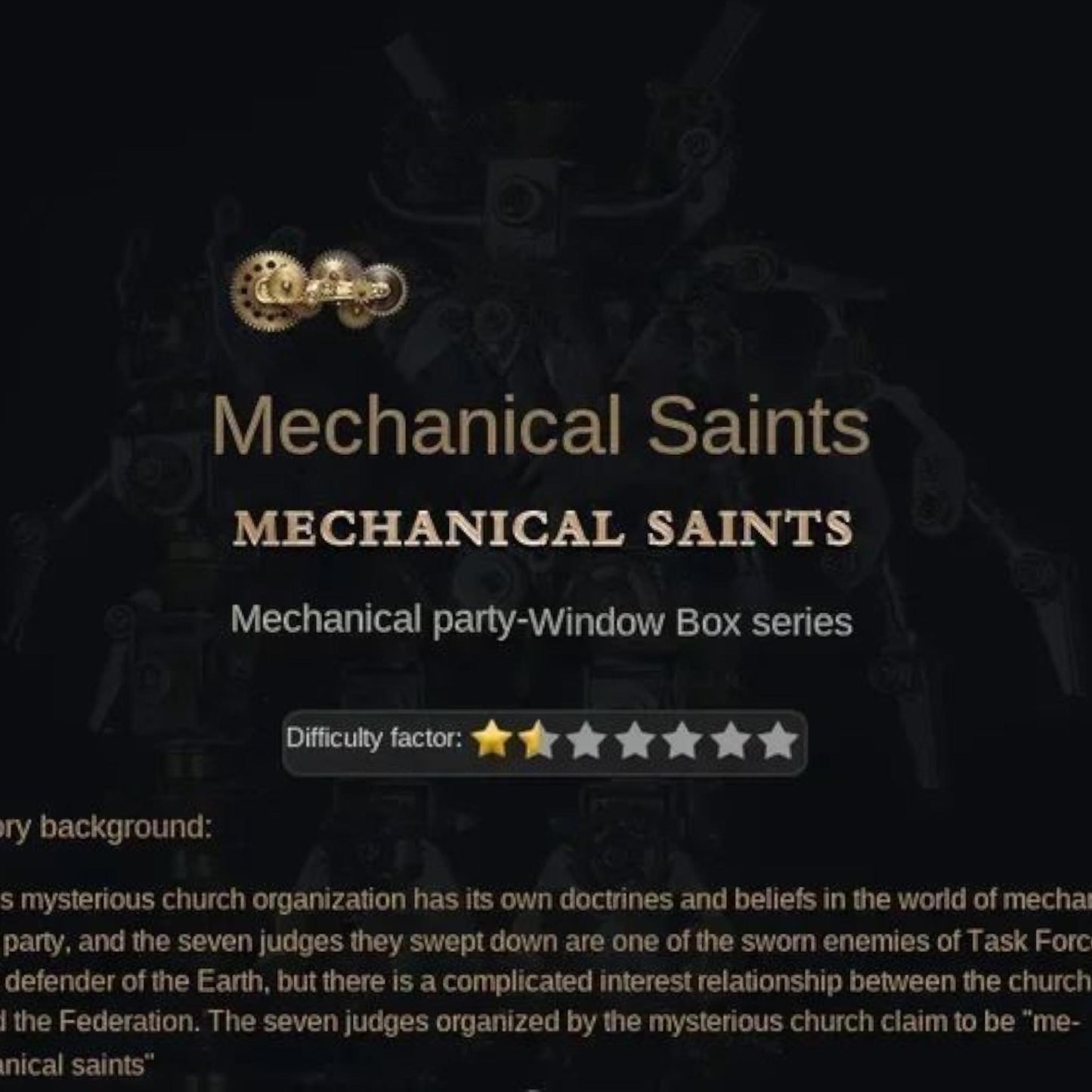 Metal Mechanical Saints 3D Metal Puzzle – DIY Steel & Leather Model Kit Saint Sculpture – Gift for Adults and Teens