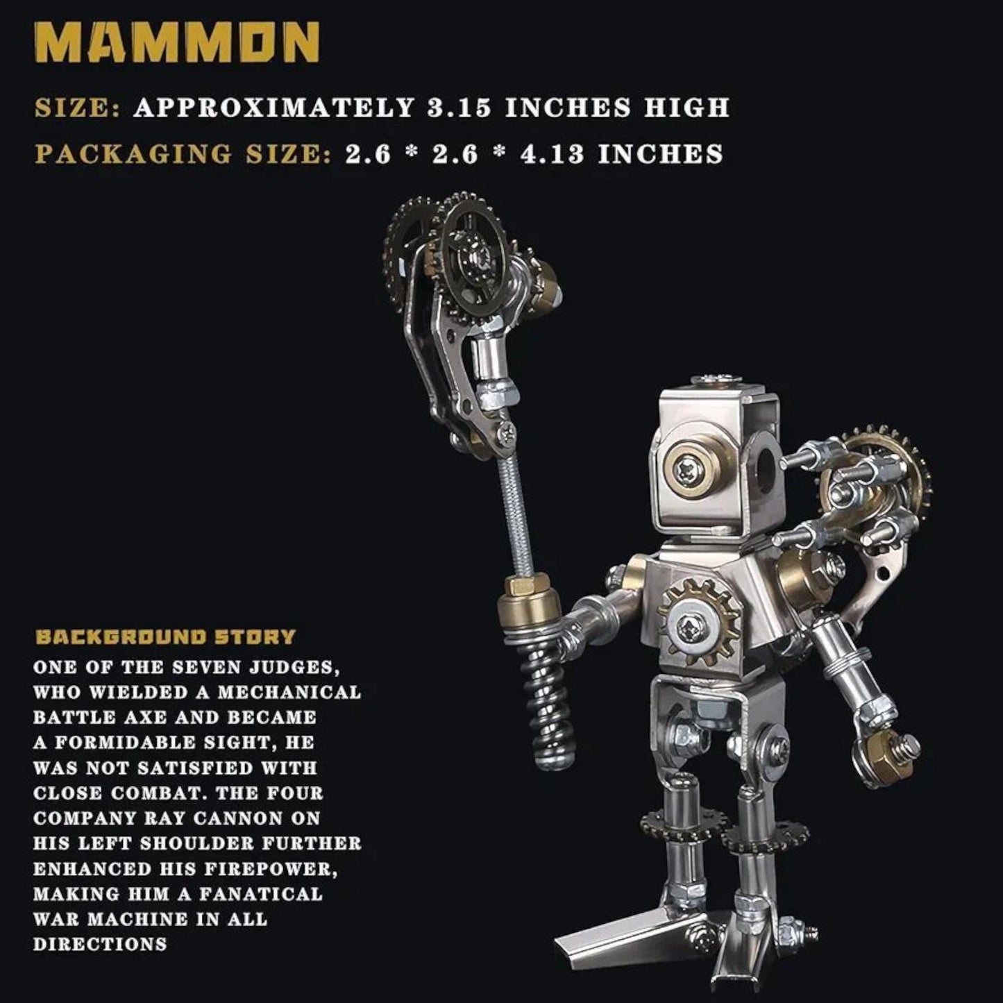 Metal Mechanical Saints 3D Metal Puzzle – DIY Steel & Leather Model Kit Saint Sculpture – Gift for Adults and Teens