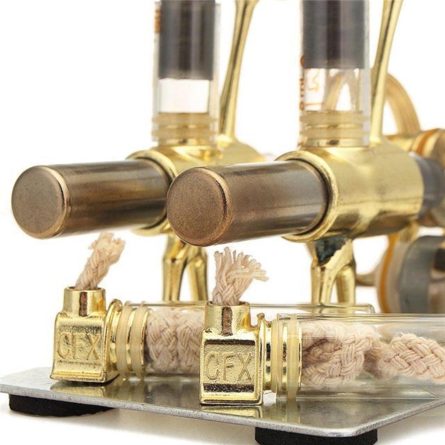 Double Cylinder Stirling Engine Model | Mini Steam Power Generator Toy, Educational Physics Kit, DIY Science Experiment Gift